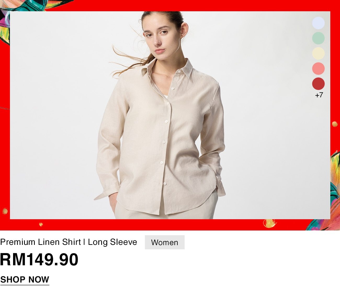 Premium Linen Shirt | Long Sleeve - WOMEN