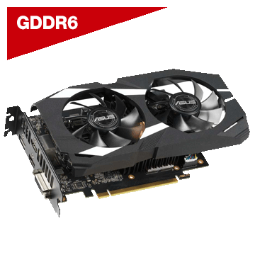 ASUS Dual GeForce GTX 1660 Ti Overclocked Dual-Fan 6GB GDDR6 PCIe Video Card