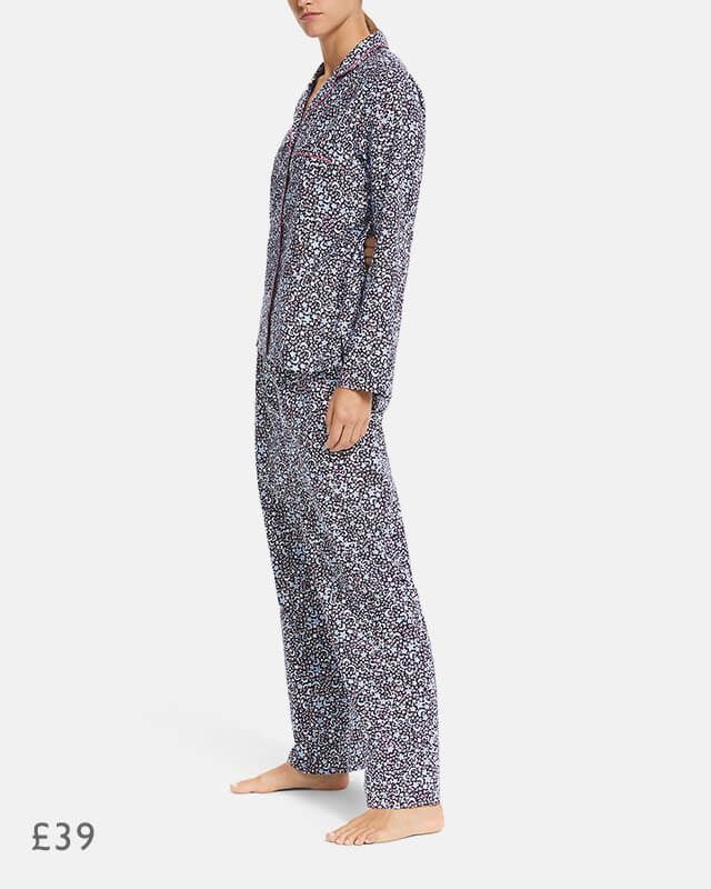 John Lewis & Partners Patti Ditsy Moon And Star Print Pyjama Gift Set, £39
