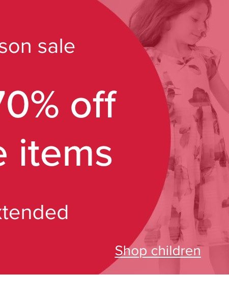 Shop children's mid season sale