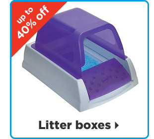 Up to 40% off Litter boxes >