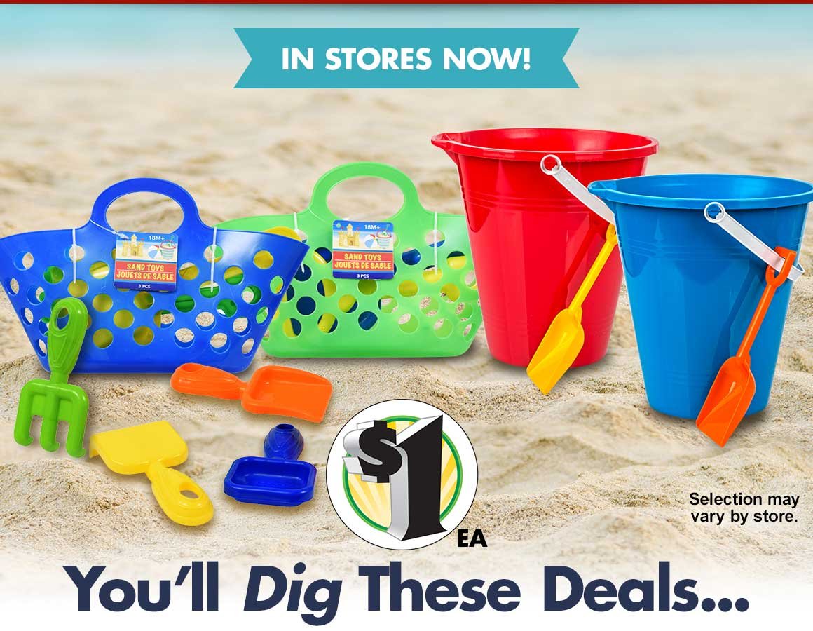 dollar store sand buckets