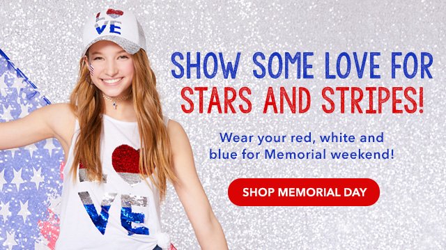 stars and stripes - shop memorial day