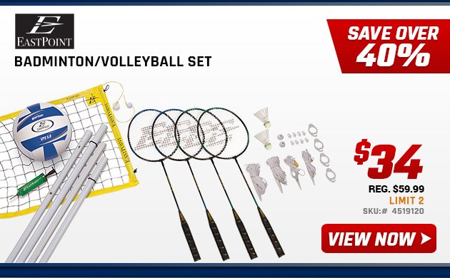 EastPoint Sports Badminton/Volleyball Set