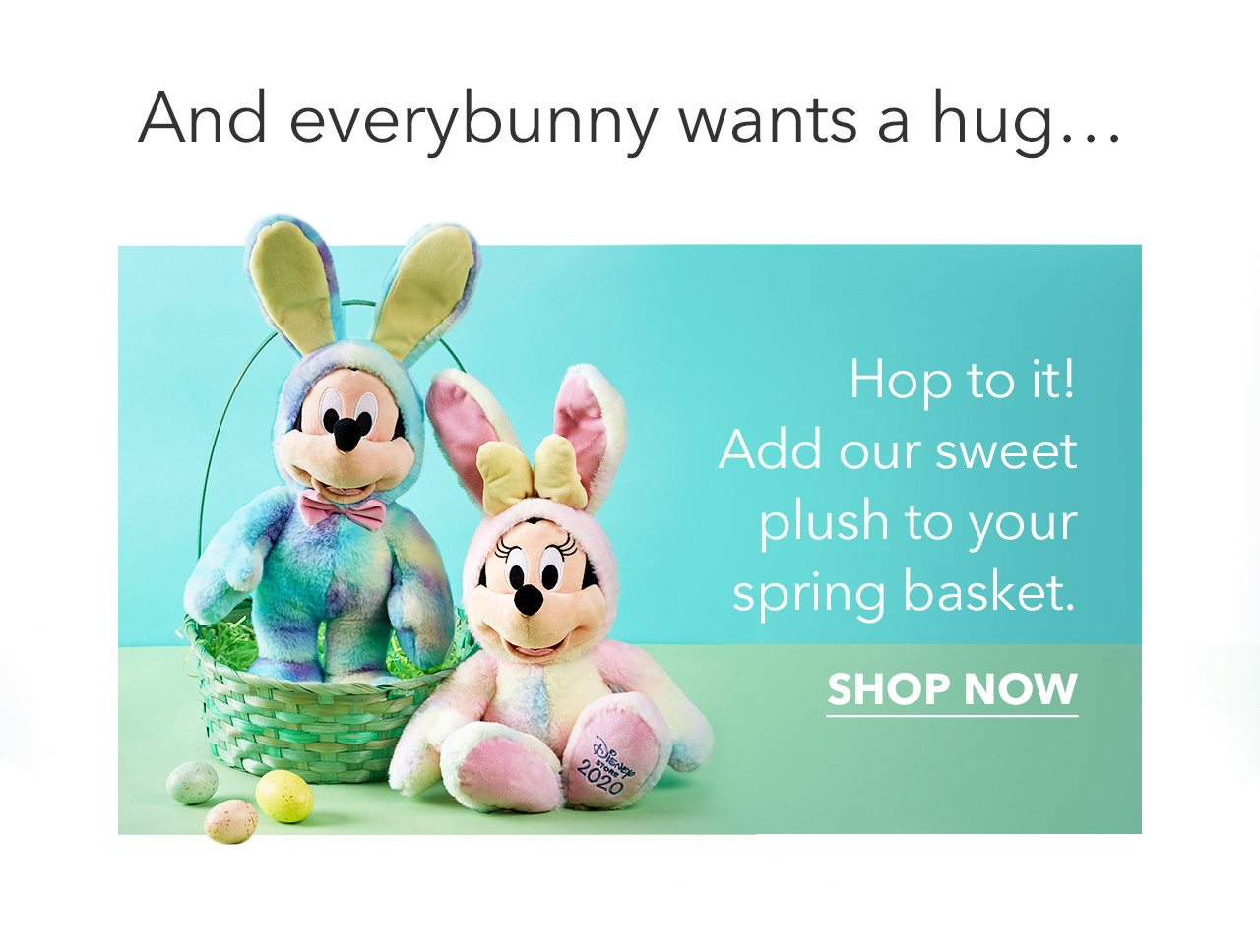 Hop to it! Add our sweet plush to your spring basket | Shop Now