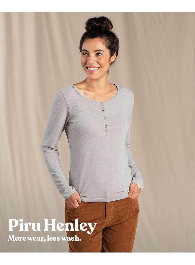 Women's Piru Long Sleeve Henley Shirt