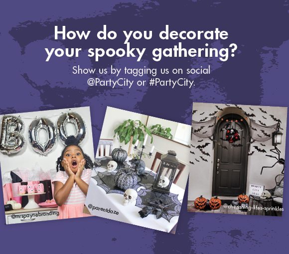 How do you decorate your spooky gathering? | Show us by tagging us on social @PartyCity or #PartyCity.