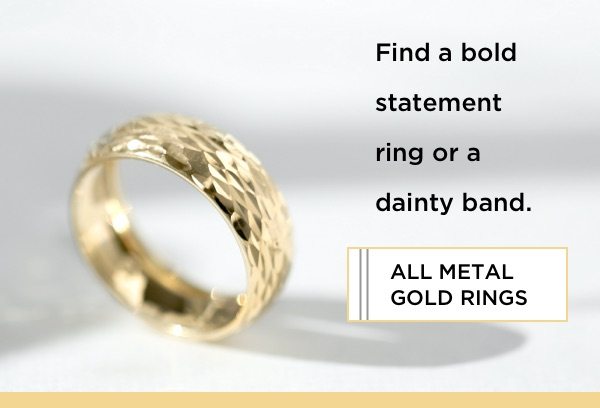 Shop all metal gold rings