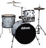 ddrum D2R Complete Drum Set, 4-Piece, Silver Sparkle
