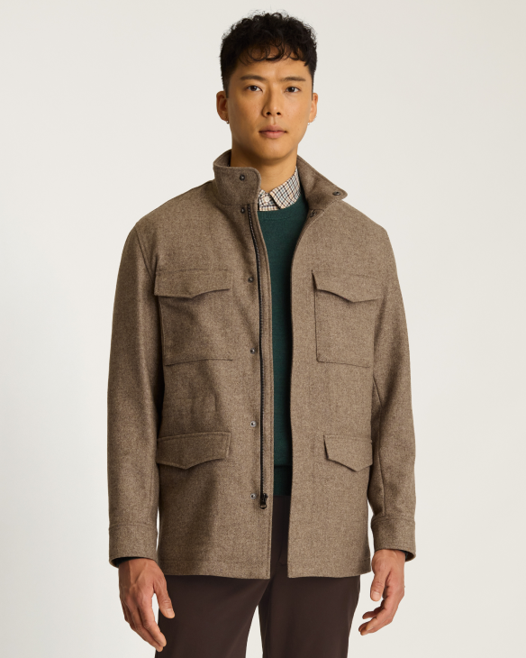 Italian Wool Four Pocket Field Jacket