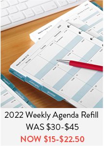 Circa smartPlanner Monday Start 2022 Weekly Agenda Refill