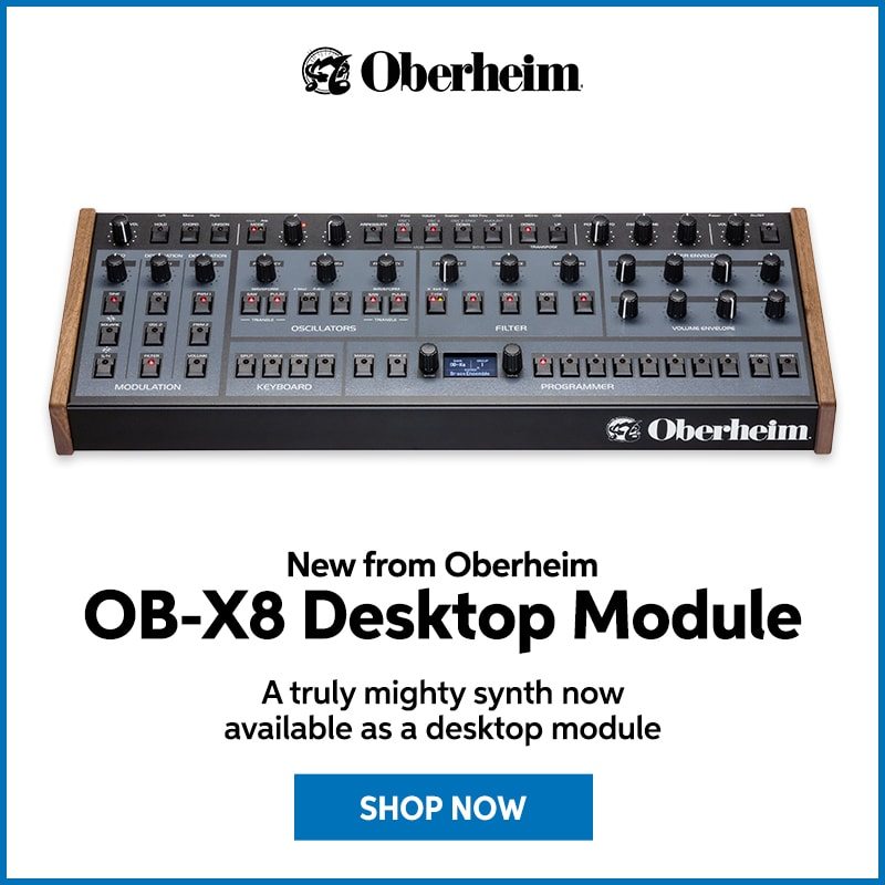 New from Oberheim: OB-X8 desktop module. A truly mighty synth now available as a desktop module. Shop now.