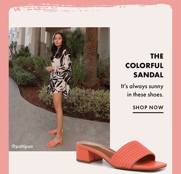 SHOP NOW COLORFUL SANDAL