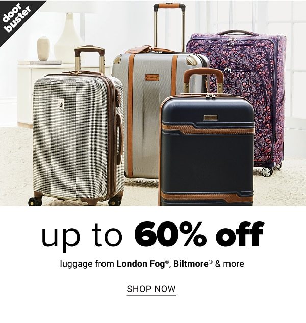 Up to 60% off select Luggage - Shop Now