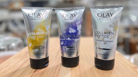 Olay 3-Piece Gift Set Just $17.82 Shipped | Includes THREE Full-Size Cleansers + Free Sleep Mask