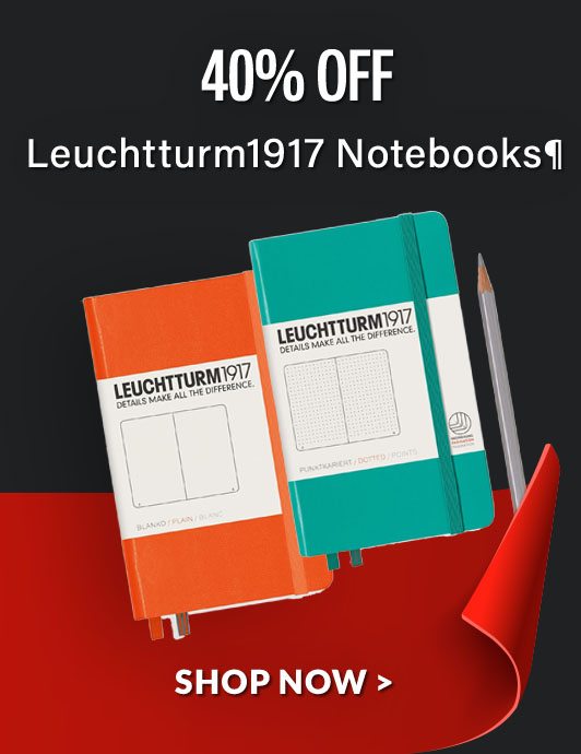 40% Off Leuchtturm1917 Notebooks¶ - SHOP NOW