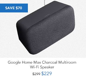 Shop Google Home Max Charcoal Multiroom Wi-Fi Speaker