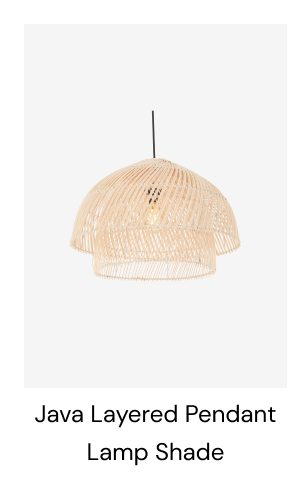 Java layered pendant lamp shade