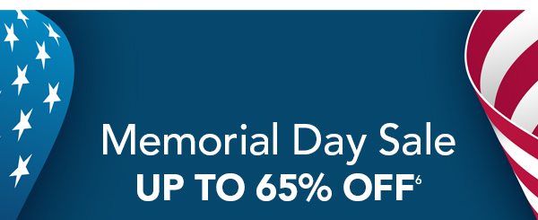 Memorial Day Sale Up to 65% OFF