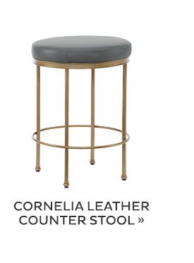 Cornelia Leather Counter Stool