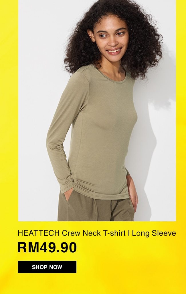 HEATTECH Crew Neck T-shirt | Long Sleeve