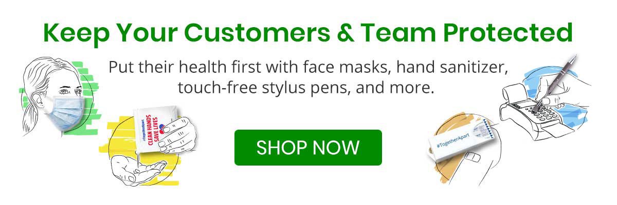 Put their health first with face masks, hand sanitizer, touch-free stylus pens, and more.