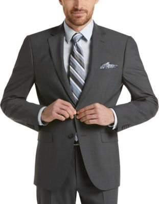 Calvin Klein X-Fit Medium Gray Slim Fit Suit