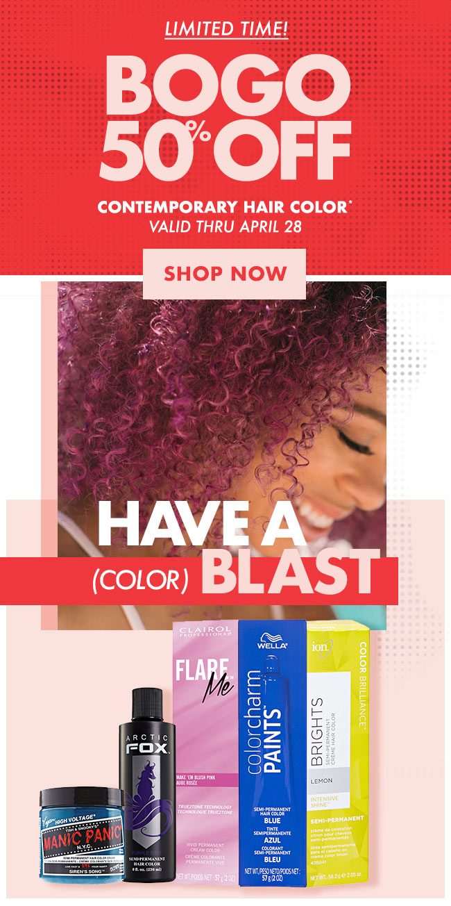 Starts Now Bogo 50 Off Bright Hair Color Sally Beauty Email