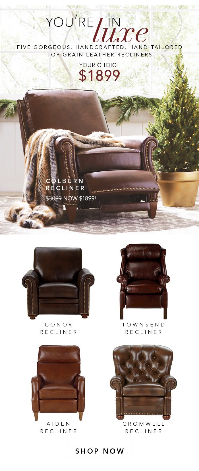 Ethan allen colburn deals recliner