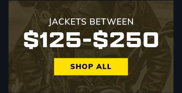 Jackets between $125-$250