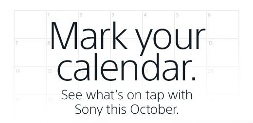 Mark your calendar. See what’s on tap with Sony this October.