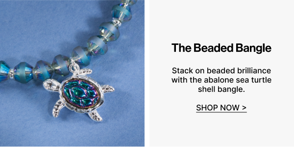 Sea Turtle Beaded Bangle | Shop Now