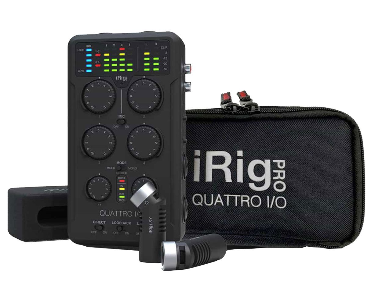 iRig Pro Quattro I/O Deluxe Bundle Portable Audio Interface