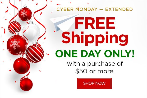 Free shipping on orders of $50 or more