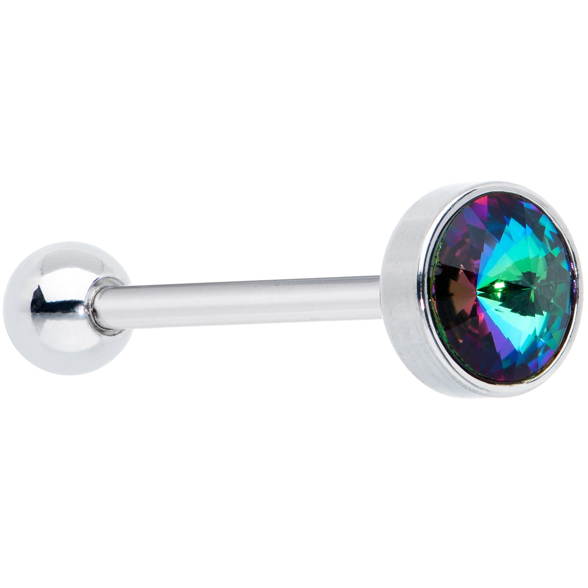 Image of Vitrail Gem Top Simply Lovely Barbell Tongue Ring