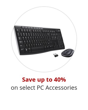 Save up to 40% on select PC Accessories