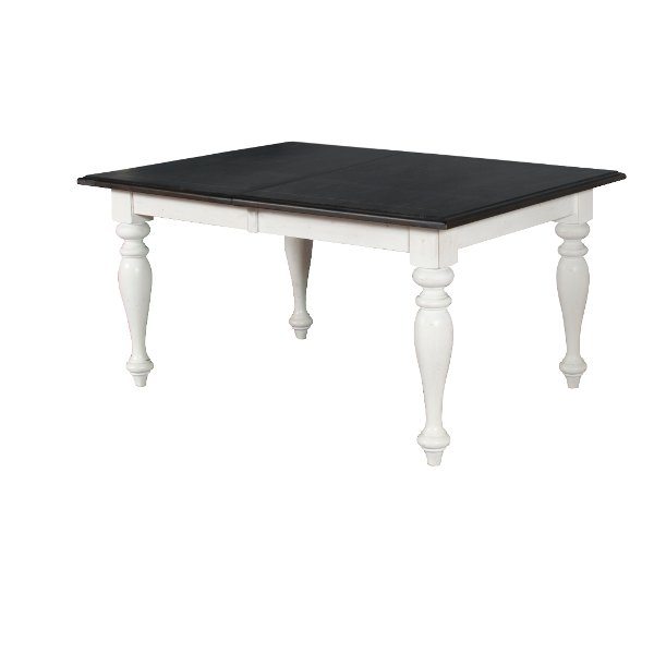 Bourbon County French Country White Two-Tone Dining Table