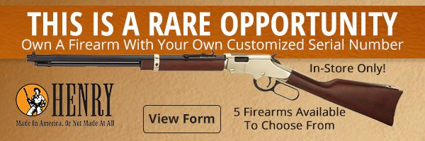 Own a Firearm with your own Customized Serial Number