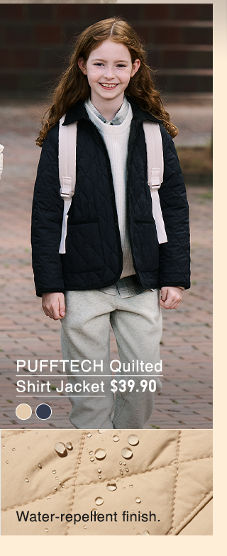 PDP5 - KIDS PUFFTECH QUILTED SHIRT JACKET