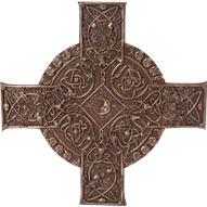 Bronze Elemental Celtic Cross Plaque