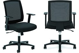 HON Torch Mid-back Mesh Task Chair (Black)