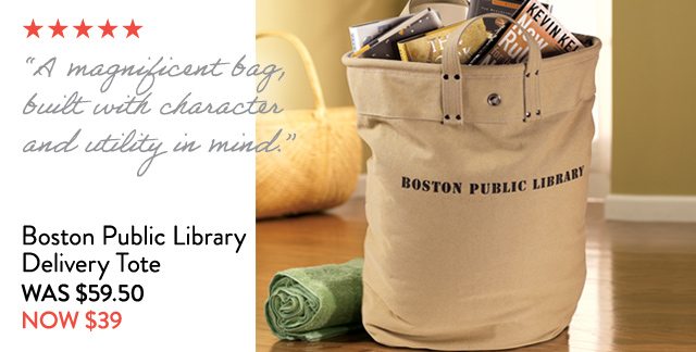 Shop the Boston Public Library Delivery Tote Bag