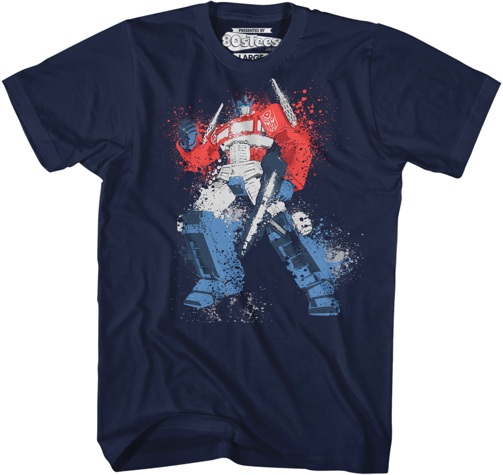 Optimus Prime Paint Splatter Transformers T-Shirt
