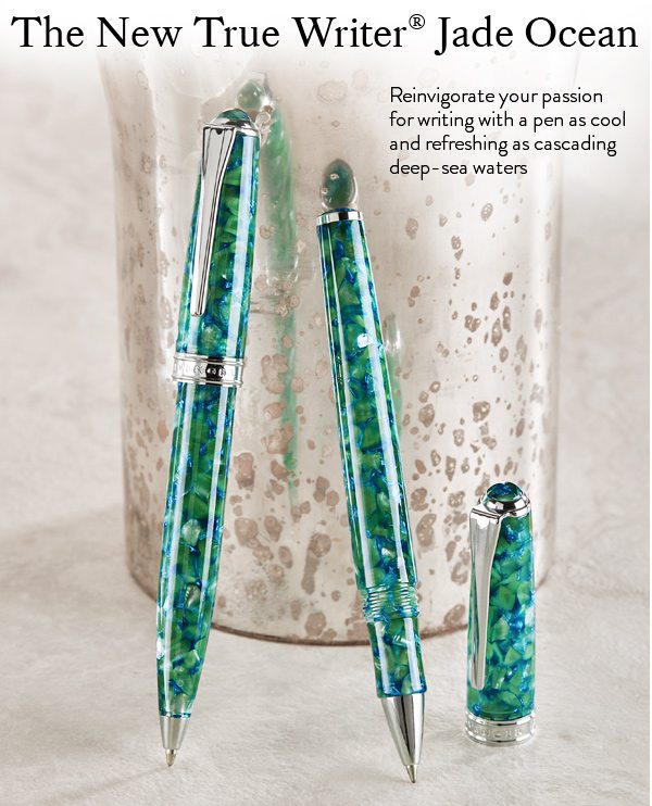 True Writer Classic Jade Ocean Ballpoint Pen
