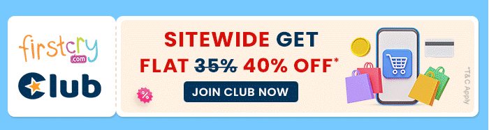 FirstCry Club SITEWIDE Get FLAT 40% OFF* Join Club Now
