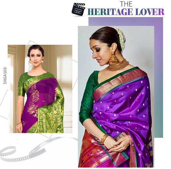 South Silk Sarees in bright and light colors. Shop!