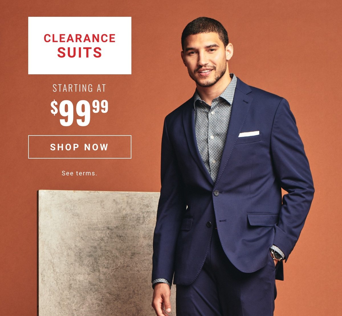 Clearance Suits Starting at 99.99