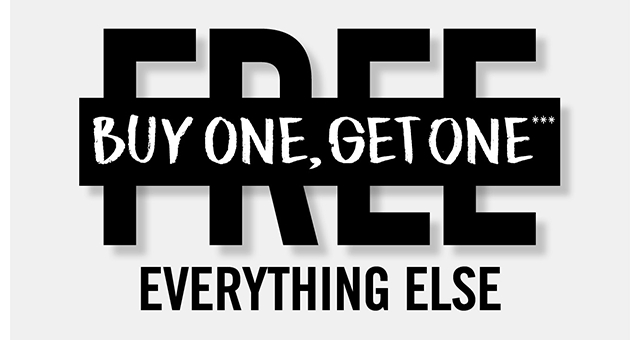 Buy One Get One Free Everything Else