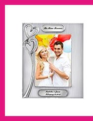 Double Hearts Picture Frame