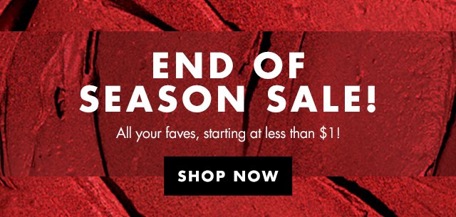 End Of Season Sale